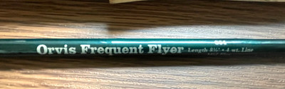 Orvis Frequent Flyer 864-7 #4 wt Line 8'6'' Mid Flex 7P Tube Used Fly Fishing Rod