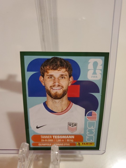 2026 Panini FIFA World Cup Sticker USA 9 Tanner Tessmann Green Parallel