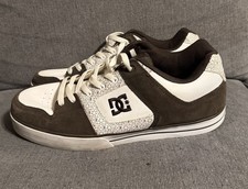 DC Pure XE Skate Shoes Men Size 13 Brown/White Low Top Skateboarding