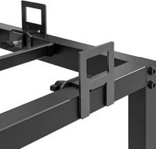 Adjustable Non-Slip Mattress Grippers for Metal Bed Frame, 6 PCS, Black