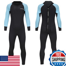 Aunua Kids 3/2mm Full Wetsuit Youth Boys Girls Swimming Surfing UV Protection