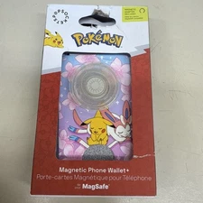 PopSockets Pokémon Magnetic Cell Phone Wallet with Grip and MagSafe Adapter Ring