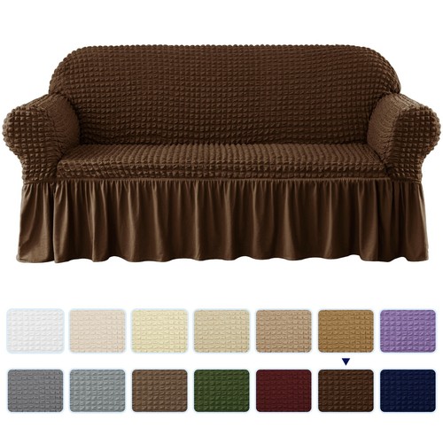 Subrtex Slipcover Sofa Chair Couch Cover Protector Stretch Skirt Furniture Soft - Picture 90 of 126
