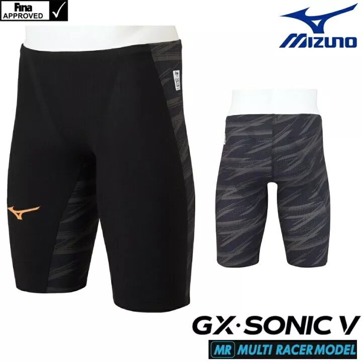 MIZUNO Swim Suit Men GX SONIC V MR FINA N2MB0002 Black Swimwear 2022 Model