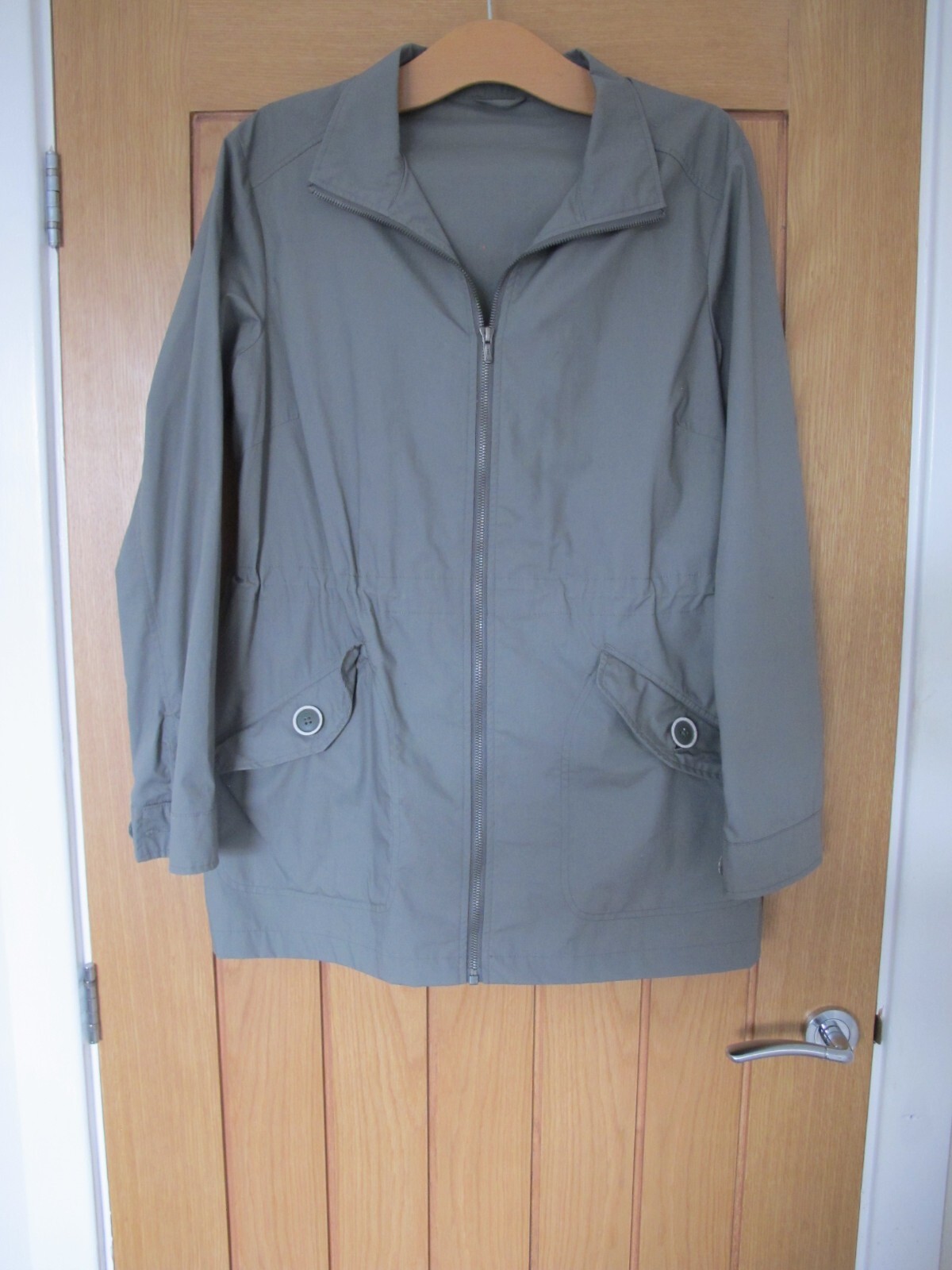 Size 16 ROHAN Ladies Tourer Jacket- Green- Full Zip - Unlined - Hardly Worn