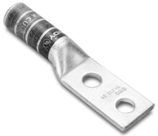 Burndy YA2C2TC38, Compression Cable Lug, Hylug-2Str-(2)3/8Stud, 1 PC