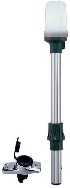 Perko1630DP6CHR #6 Stow-Away All-Round Stern Light 48" with 2 Pin Base Perko1630DP6CHR #6 Stow-Away All-Round Stern Light 48" with 2 Pin Base