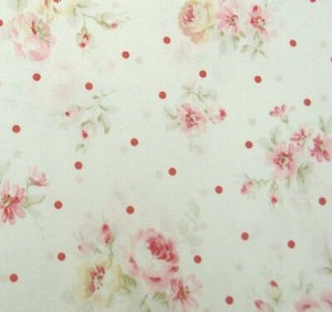 Cottage-Shabby-Chic-Lecien-Durham-Quilt-Roses-Floral-31927L-10-Cream-BTY