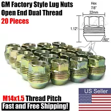 20 Dual Thread OE Factory Style Lug Nuts 14x1.5 For 88-99 Chevy GMC C1500 454 SS