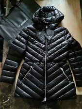 New Womens Mackage Tara Down Jacket Coat Hooded Packaway Size M Uk 10 Rrp £450]