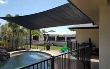 80% UV Sunblock Shade Cloth for Garden Plant Cover Greenhouse Pool with Grommets