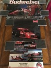 Budweiser Mario Andretti + Scott Goodyear Indy Car Posters (2) + Bud Calendar — photo 1