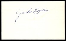 Jocko Conlon Umpire Baseball Signed Auto Autograph 3 x 5 Index Card No COA