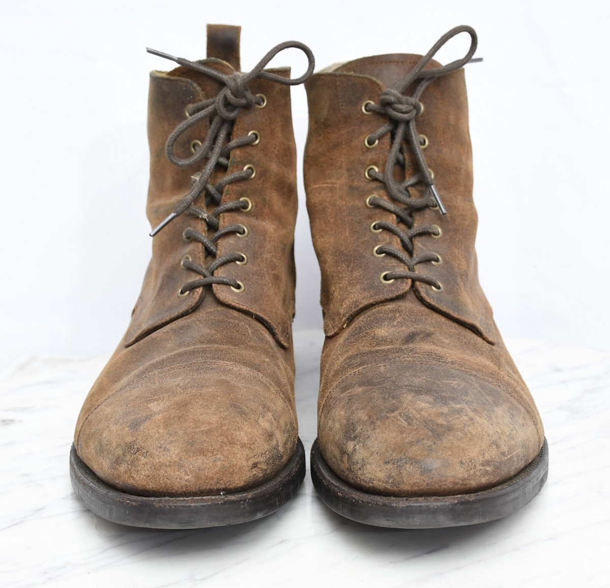 TAFT 9520 The Dragon Boot Cap Toe Lace Up Combat Brown Leather Boots Mens Sz 12 Taft The Dragon Men main image 2