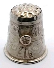 Dé à coudre Mexique en argent sterling vers 1945 ~~~~ 2,4 grammes 