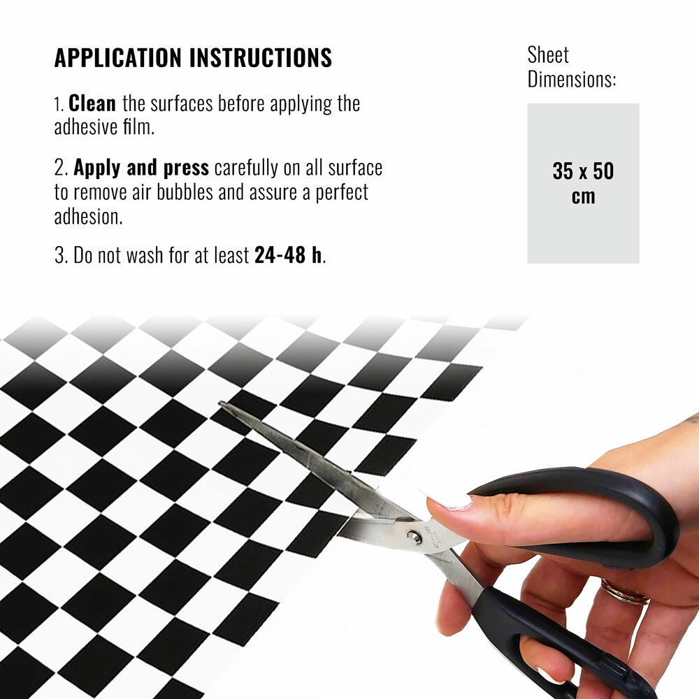 Klebefolie Für Car Wrapping Schachspiel Gelb Schwarz 35 X