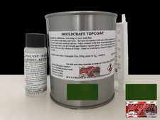 BRITISH RACING GREEN TOPCOAT FLOWCOAT 1kg / FIBREGLASS moulds, resin boat repair