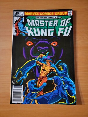 Master Of Kung Fu #113 Zeitungskiosk Variante ~ Fast Neu NM ~ 1982 Marvel Comics