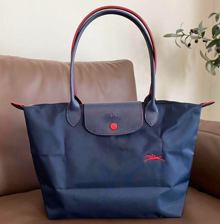 Longchamp Le Pliage Tote Shoulder Bag Horse M Size Colors Outlet