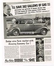 1935 Dodge 4-door Sedan Wins Farm Market With Economy Car Vintage Ad 1935 Dodge 4-door Sedan Wins Farm Market With Economy Car Vintage Ad