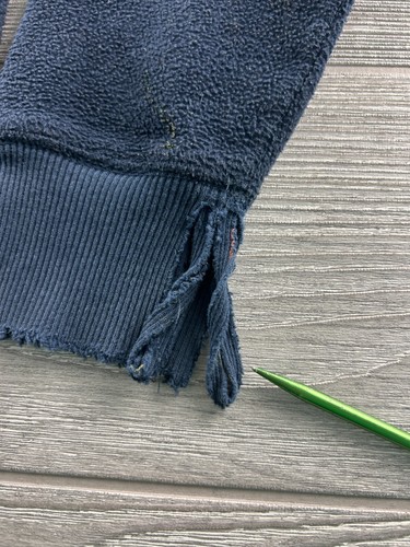 Gap Kids Navy Blue Hoodie Jacket Fleece Kids Size XXL (14-16) Y2K - Picture 4 of 12