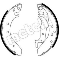 Metelli Bremsbackensatz Bremsbacken Hinten FüR Honda Civic VI Hatchback EJ EK