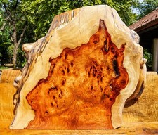 AMBOYNA Exotic BURL LUMBER Live Edge Wood Natural Slab Table Top Resin DIY Epoxy