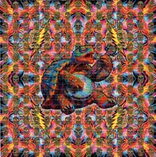 Terrapin Jam by Brandon Bennett BLOTTER ART perforated tabs psychedelic
