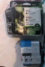 New Sealed HP Officejet 920XL Twin 2 Pack Black Ink Cartridges Exp. 2017