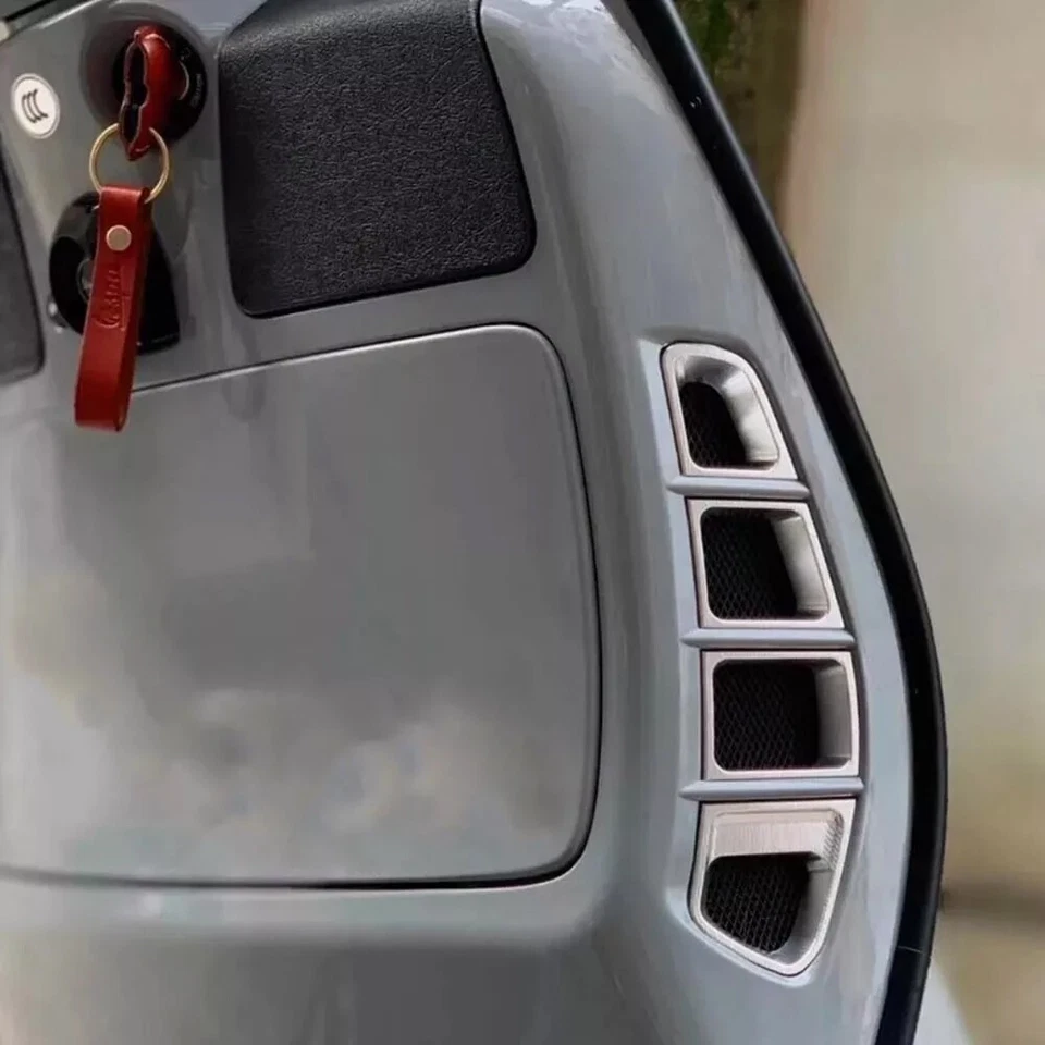 Cubierta protectora de rejilla de radiador negra para Vespa GTS 250 GTS 300 2013-2023 Foto 2 de 4