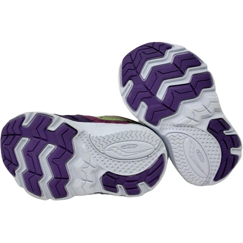 Tenis para correr Saucony Ride 9 para niñas pequeñas varias tallas moradas Foto 2 de 3
