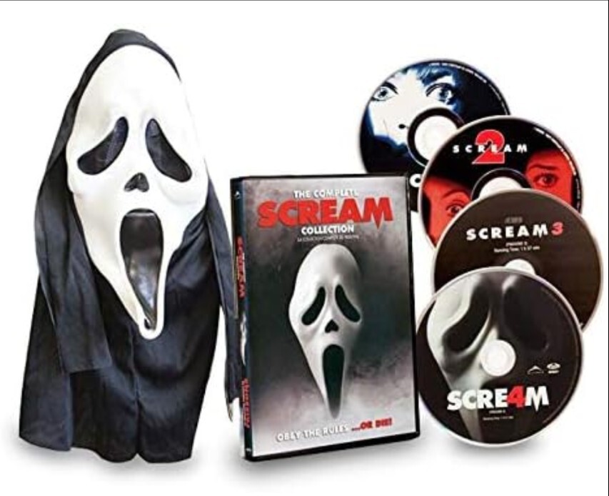 The Complete Scream Collection 1,2,3,4 1-4 DVD With Ghostface
