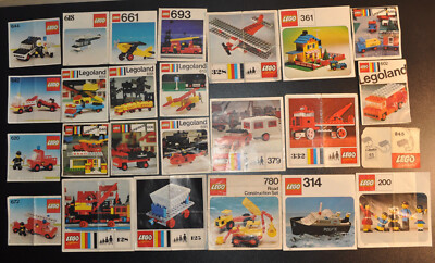 Lego Legoland Instructions Bundle 128 125 245 688 648 780 361 379 332 602 646