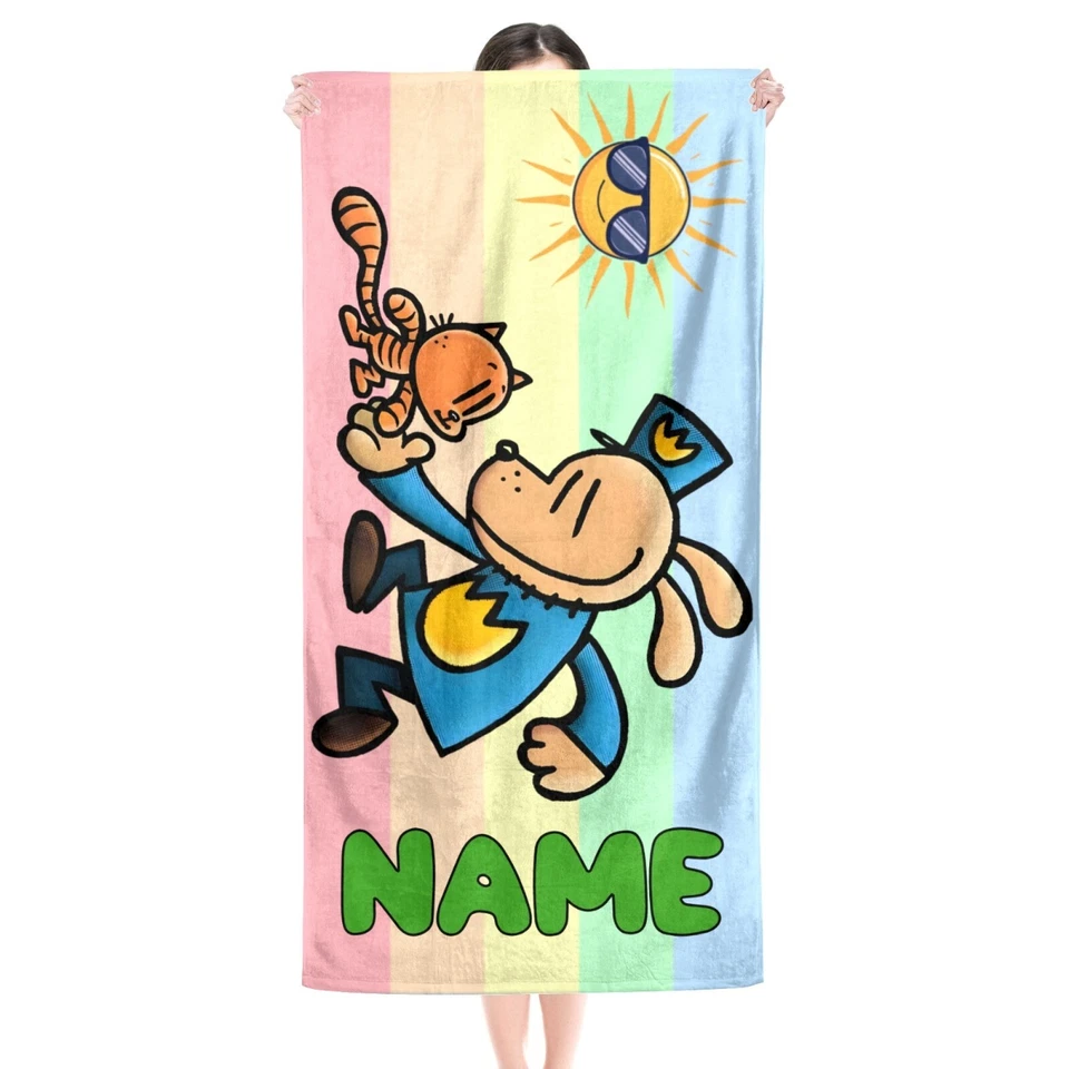 Toalla de playa para perro hombre regalo, parque acuático y toalla de baño regalo, regalo de cumpleaños para niños Foto 2 de 4