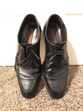 mezlan valdes genuine lizard cap toe derby