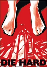 DIE HARD FEET & GLASS MAGNET 2.5” X 3.5” NEW