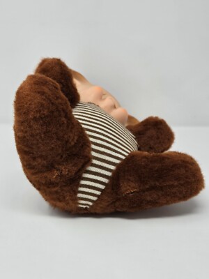 Knickerbocker Pouting Bear ぬいぐるみ Vintage Knickerbocker Rubber Face Pouting Bear Plush Stuffed