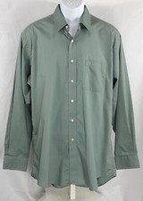 Vintage Pierre Cardin Oxford shirt L green bu...