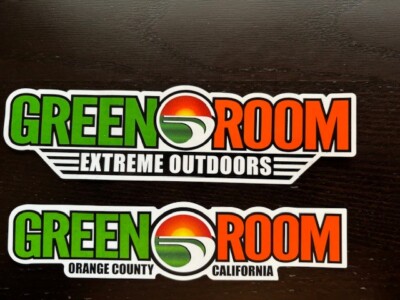GREEN ROOM EXTREME OUTDOORS 2PC STICKER SET ADVENTURE RACING OUTDOORS ADVENTURE