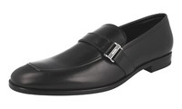 Prada Logo Loafer Slip On Business Schuhe - 2DC219 - Schwarz - Neu - 9,5 43,5