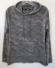 WWE Tapout Hoodie Unisex M Gray Long Sleeve Light Weight Camo
