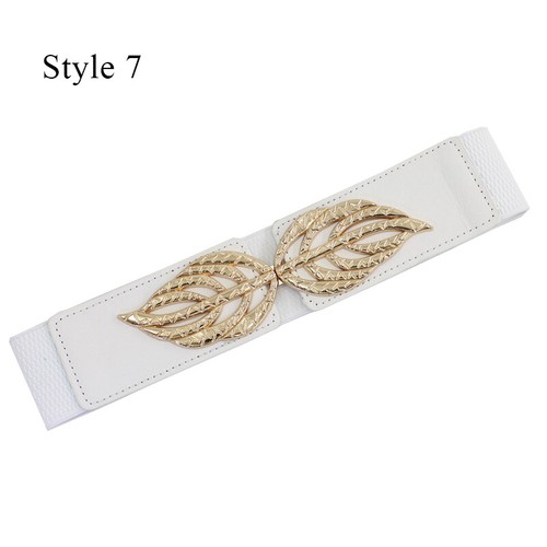 Women Wide Stretch Elastic Waist Belt Buckle Corset Dress Waistband Women Gown w - Picture 63 of 79