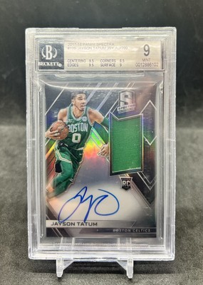 jayson tatum RC jersey auto /299 jayson tatum RC jersey auto /299