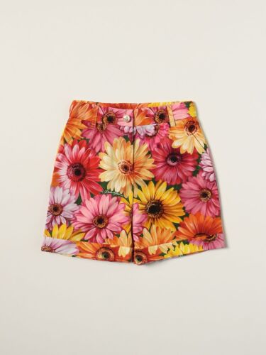 DOLCE AND GABBANA Gerbera Sunflower Print cotton Shorts size 42 or US 6 - 第 1/12 張圖片
