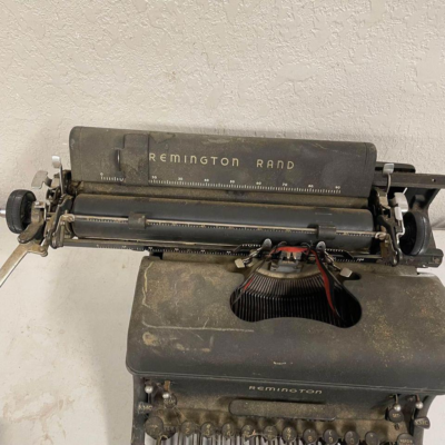 Vintage Antique Remington Rand Typewriter Black Heavy Duty Vintage Antique Remington Rand Typewriter Black Heavy Duty