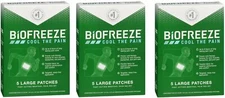 Biofreeze Menthol Pain Relief Gel Packets Large 5ct (3 Pack)