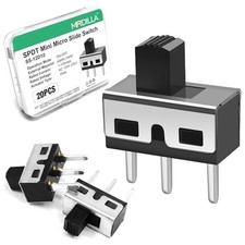 20PCS SPDT Micro Slide Switch, 3 Pin 2 Position 5mm Vertical Switch 20