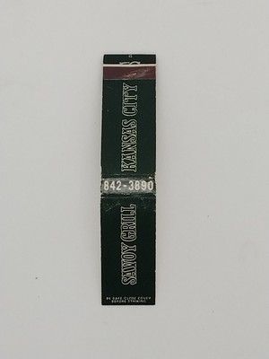 Matchbook cover Savoy Grill Kansas City, MO - 4 struck , 6 unstruck matches
