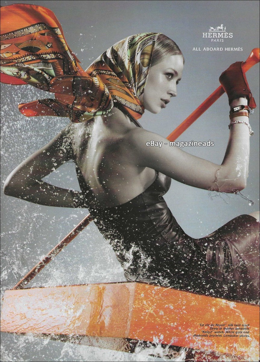 vintage HERMES 5-Page PRINT AD Fall 2005 RAQUEL ZIMMERMANN All