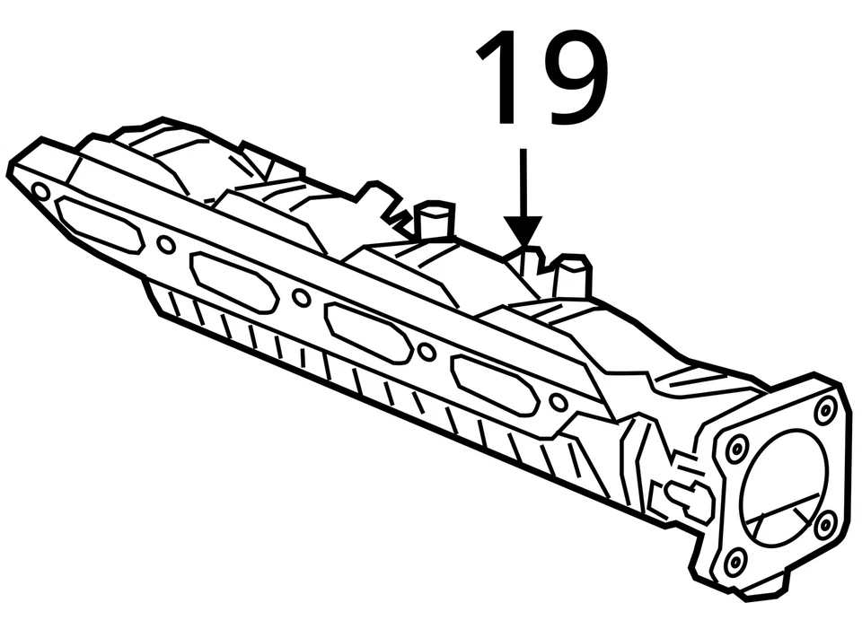 Intake Manifold Turbo 2.0L Fits 18-20 ACCORD 3106816 K20c3 Turbo Touring Foto 4 de 4